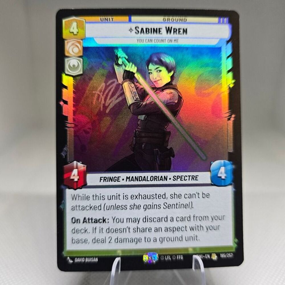 Sabine Wren - You Can Count On Me [Foil] #195 Star Wars Unlimited: Twilight of t